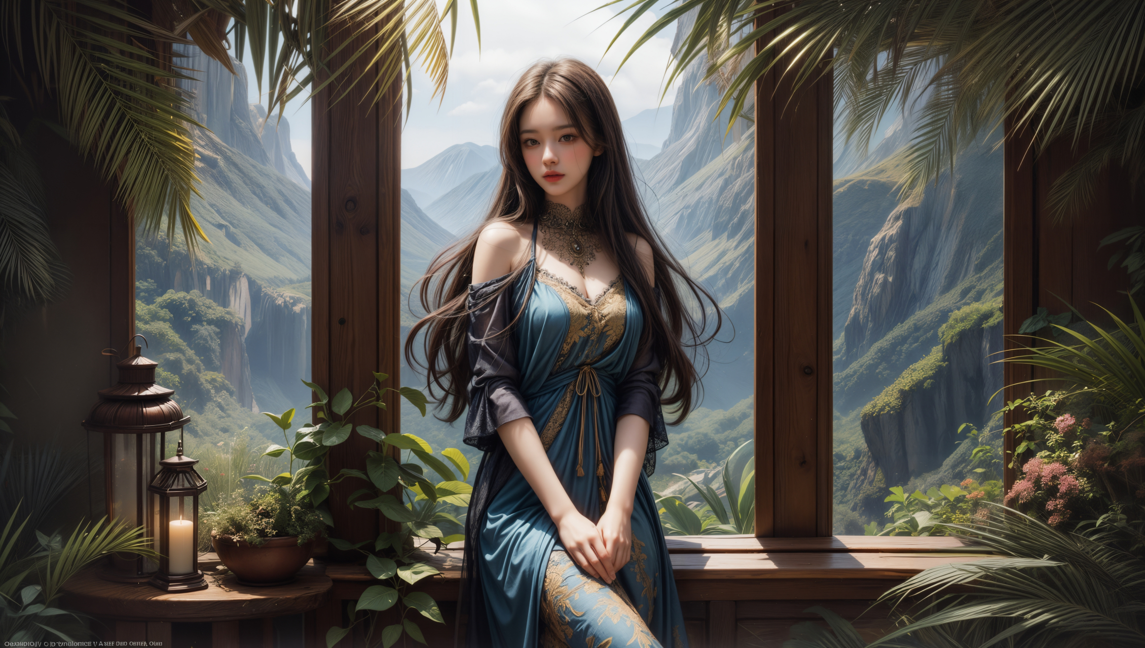 江西庐山“蓝调时刻”暑夏景象如梦幻化